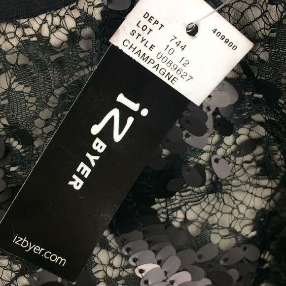 IZ Byer black jersey sequin skirt - Picture 6 of 6